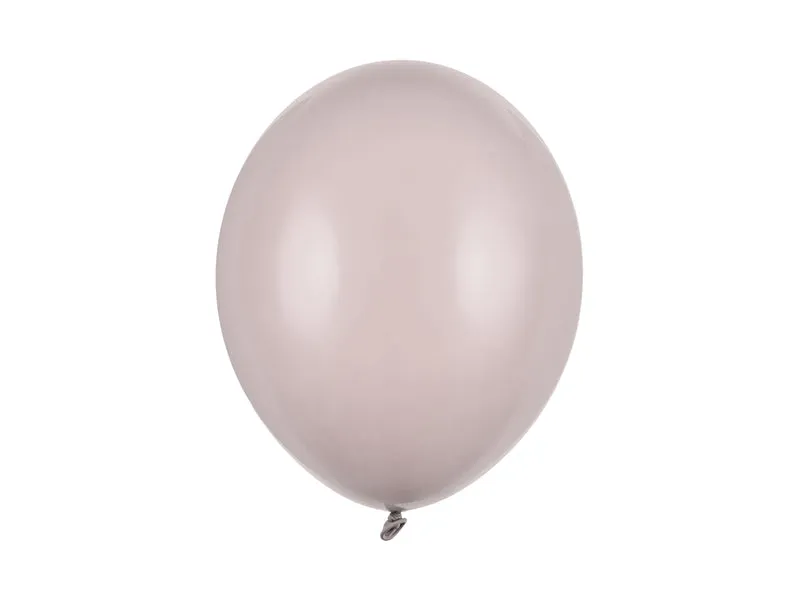 100 Stk. Luftballon Ø30cm "Uni Pastell" | Warm Grau
