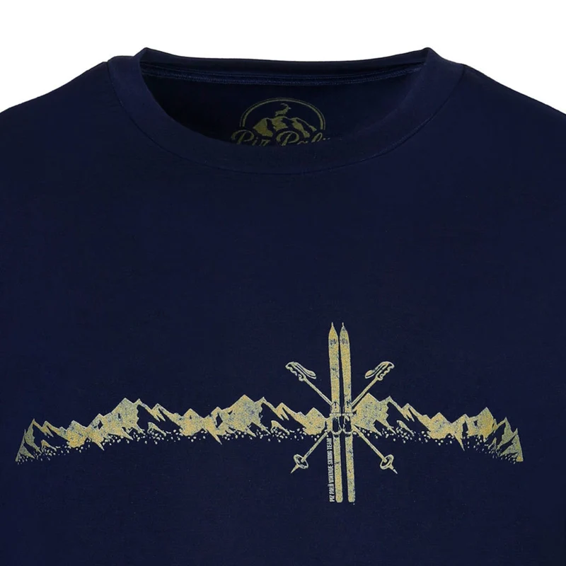 Piz Palü Herren Langarmshirt "Unterammergau" | 020030 - Marine