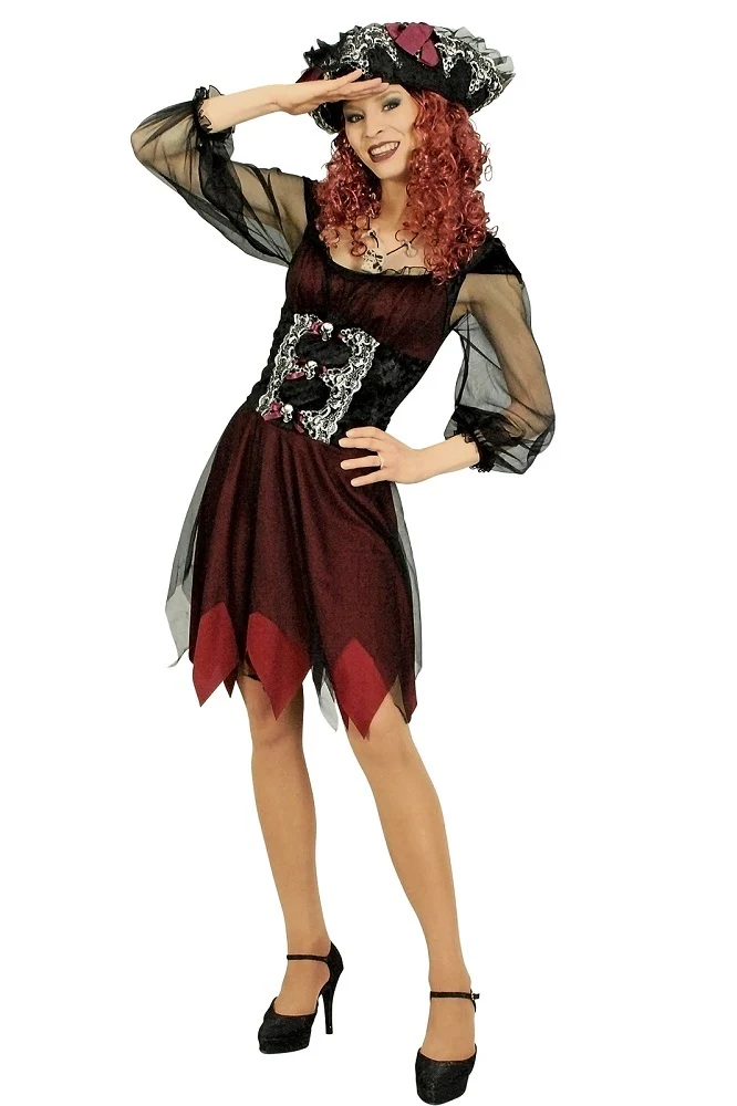 Piratin Abigail Kostüm - Tolles Piraten Kleid mit Hut