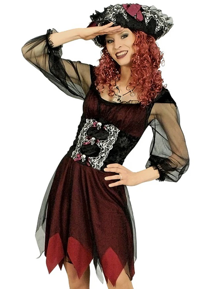 Piratin Abigail Kostüm - Tolles Piraten Kleid mit Hut