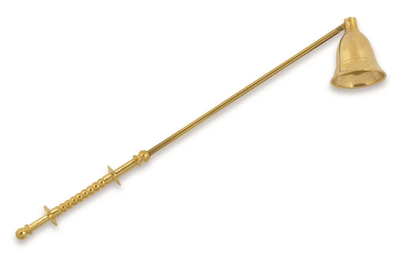 Riffelmacher Kerzenlöscher 25cm Messing Metall - Gold Silber