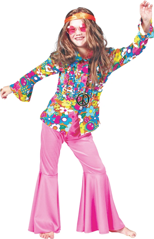 Hippie Schlaghose Rosa für Mädchen