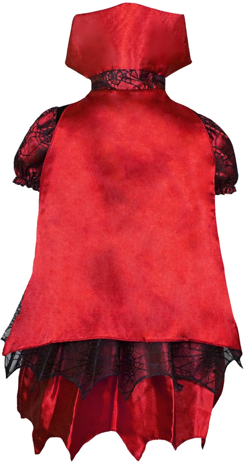 Kostüm Hexe "Willow" für Mädchen | Vampir Schwarz Rot