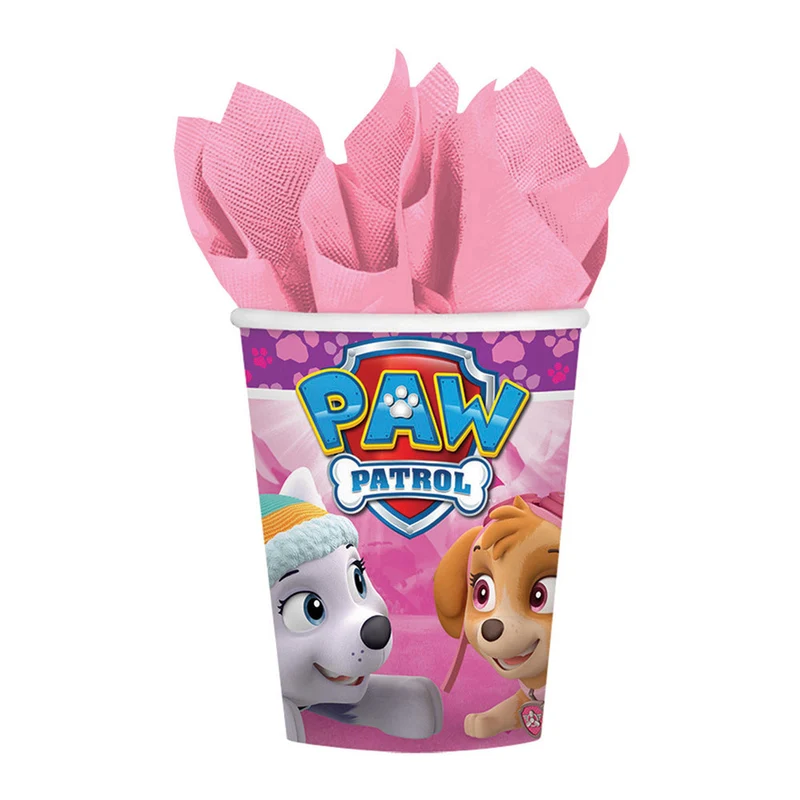 "Pink Paw Patrol" | 8 Trinkbecher 266 ml