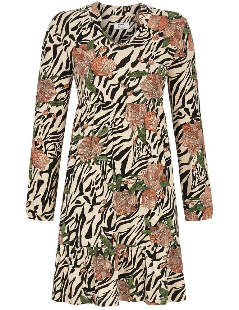 RINGELLA Damen Kleid mit Leoparden Design 2538001 | Beige
