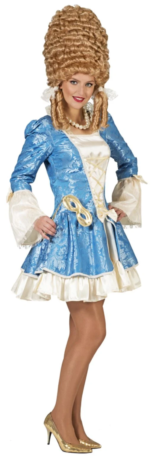 Barock Kostüm "Johanna" für Damen - Hellblau | Kurzes Kleid Rokoko Gräfin