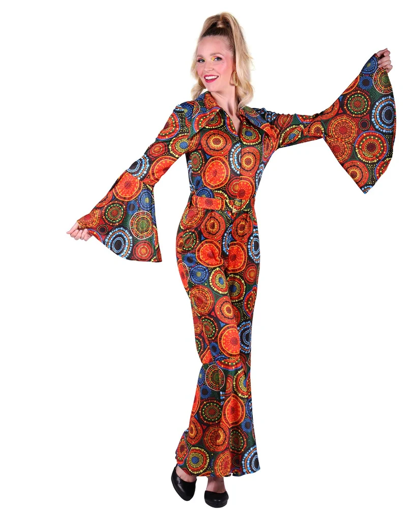Hippie Kostüm "African Festival" für Damen | Catsuit