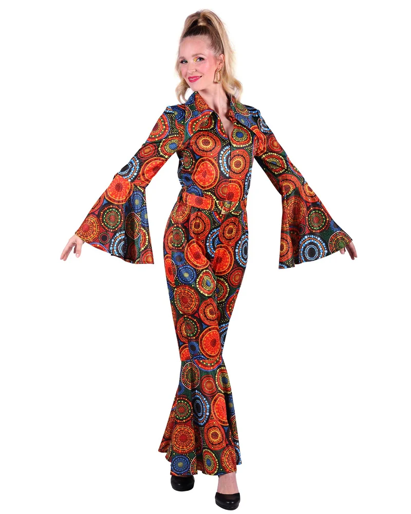 Hippie Kostüm "African Festival" für Damen | Catsuit