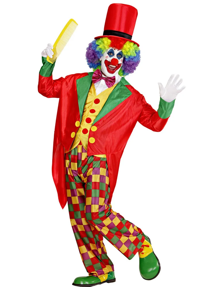 Clown Kostüm für Herren mit Frack - Bunt 35092 | Zirkus Party Kostüm