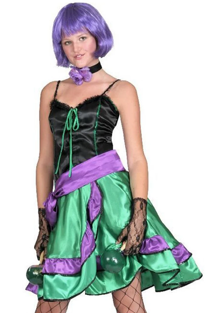 Can Can Kostüm "Tina" für Damen | Western Cowboy Tanzkleid