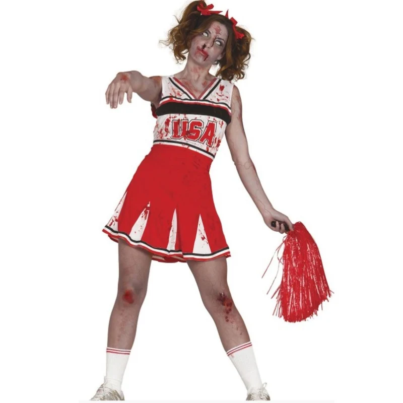Kostüm "Zombie Cheerleader" für Jugendliche | Kleid