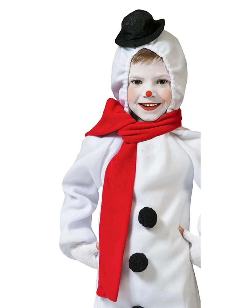 Schneemann Kostüm für Mädchen - Weißes Kleid | Kinderkostüm Winter Weihnachten Karneval