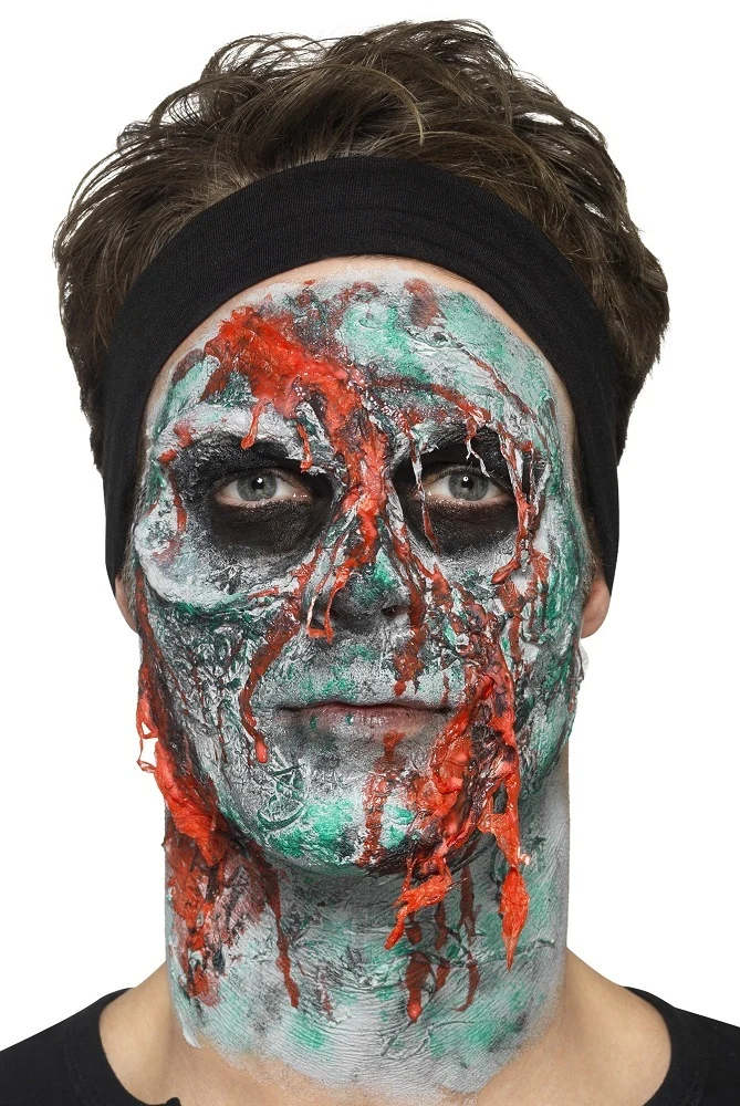 Flüssiglatex Set mit Applikator 4 x 29,5 ml - Zombie