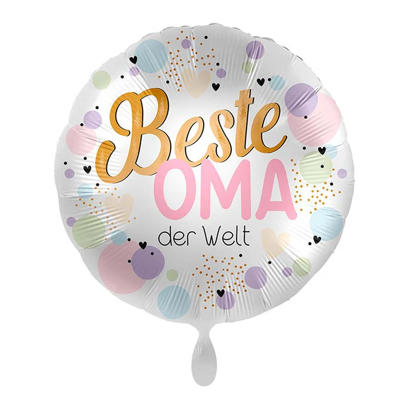 18"/Ø43cm Folienballon "Beste Oma der Welt"