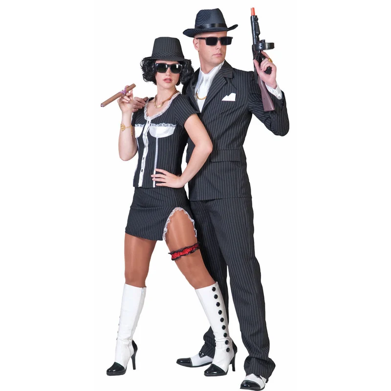 Mafia Gangster Braut Bonny Kostüm für Damen