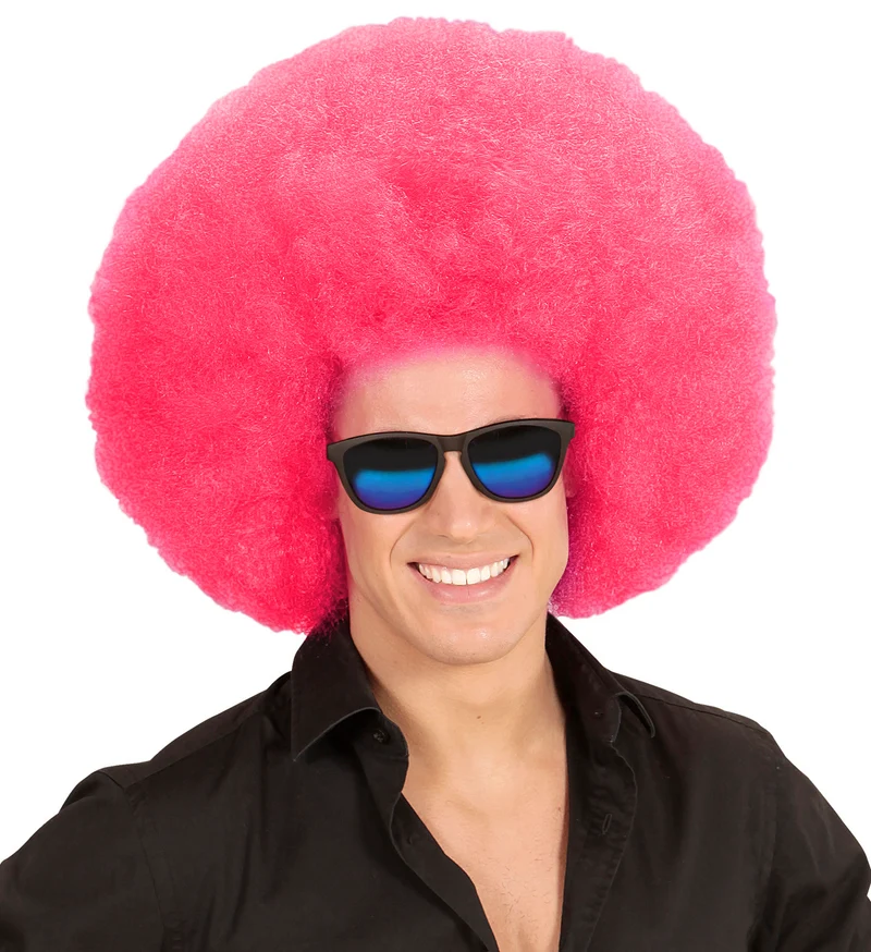 Riesen Afro Perücke für Erwachsene | Pink