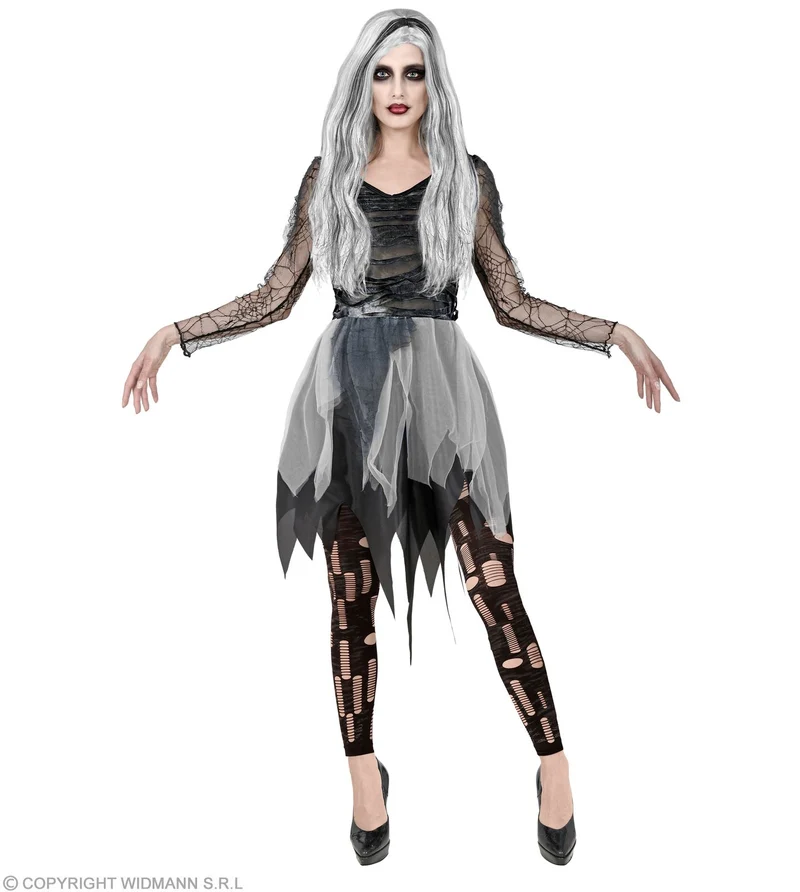 Zerfetzte Zombie Leggings für Damen | Schwarz
