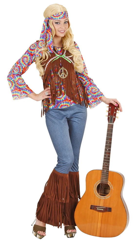 Hippie Retro Kostüm Damen