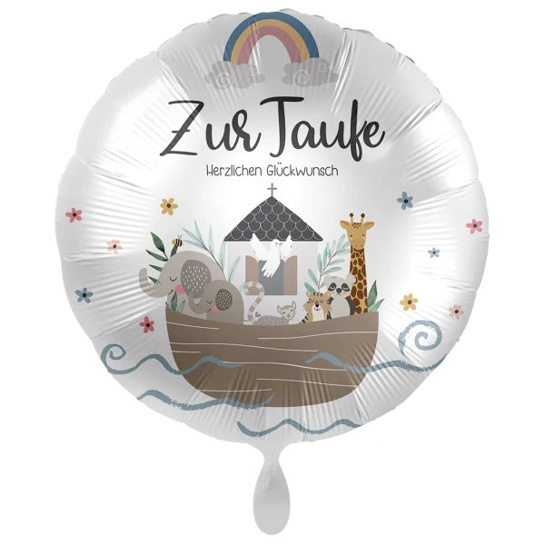 18"/Ø43cm Folienballon "Zur Taufe"
