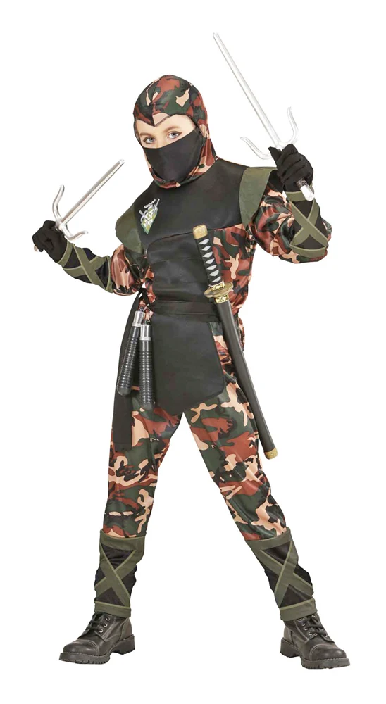 Ninja Kämpfer Kostüm Kinder