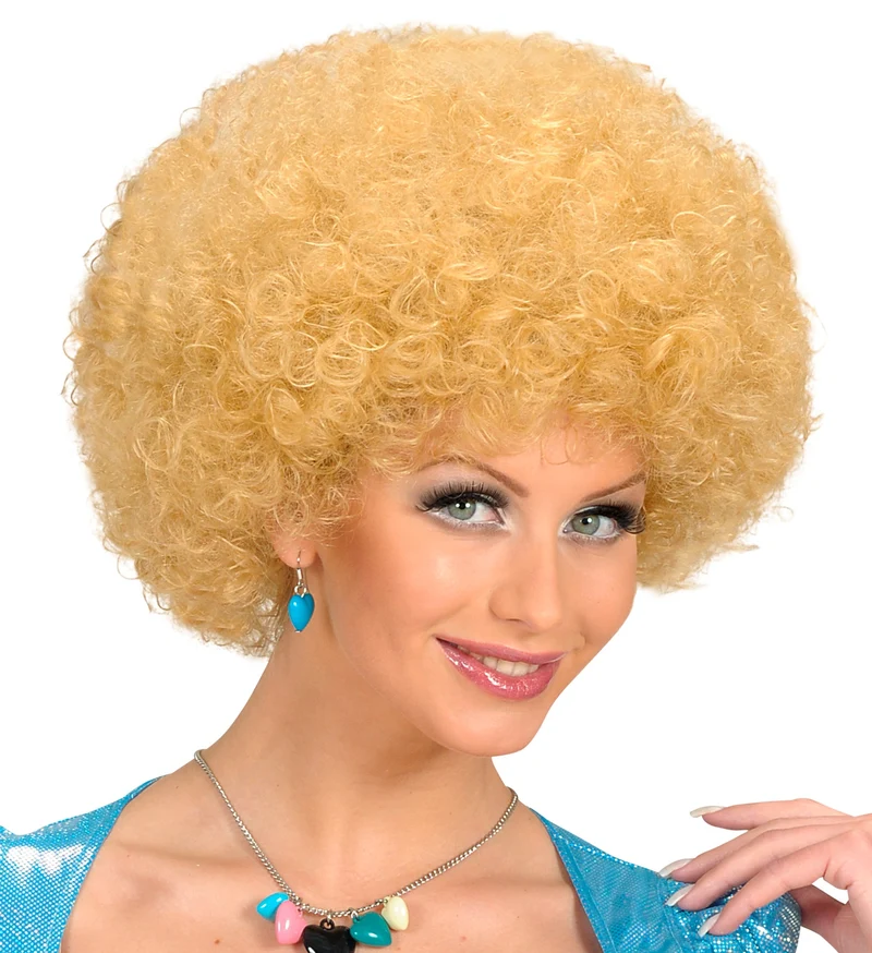 Perücke Disco 70er Jahre für Erwachsene | Blond