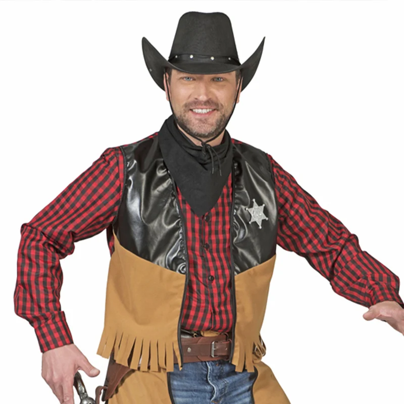 Cowboy Kostüm "Austin" für Herren | Braun - Wilder Westen