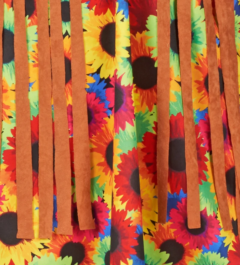 Hippie Damen Kostümkleid "Sunny" mit Fransen