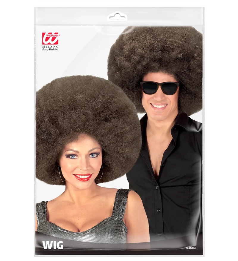 Riesen Afro Perücke für Erwachsene | Braun