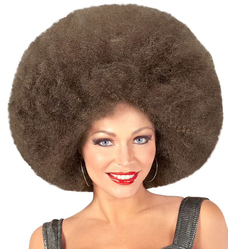 Riesen Afro Perücke für Erwachsene | Braun