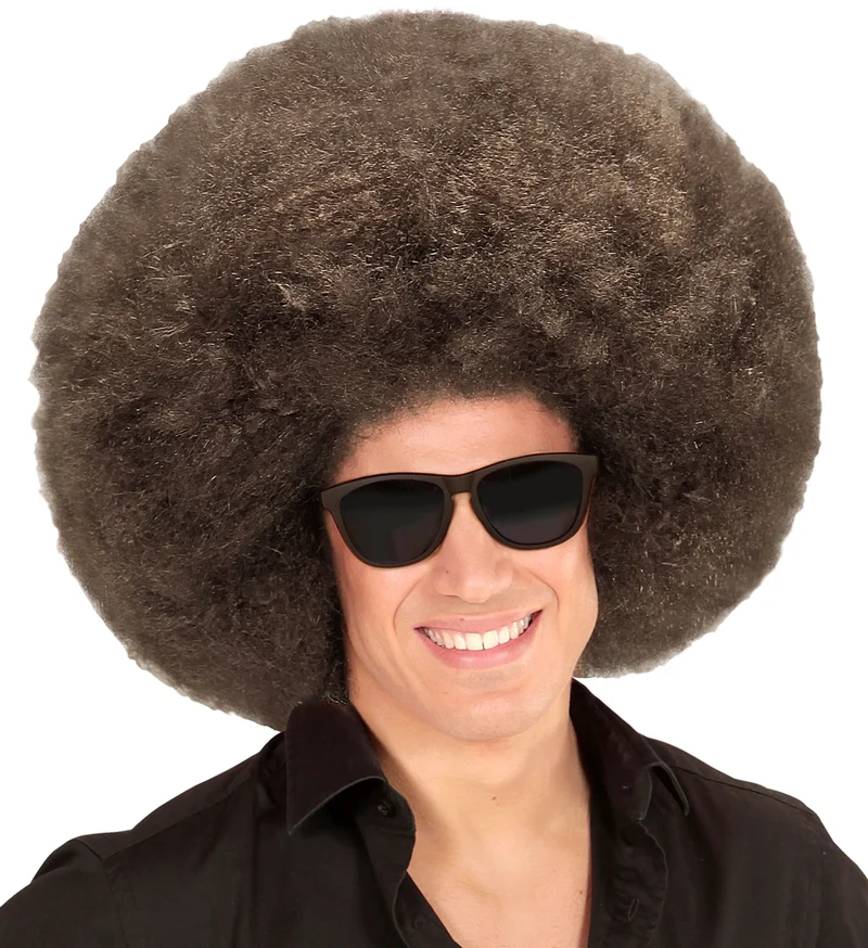 Riesen Afro Perücke für Erwachsene | Braun