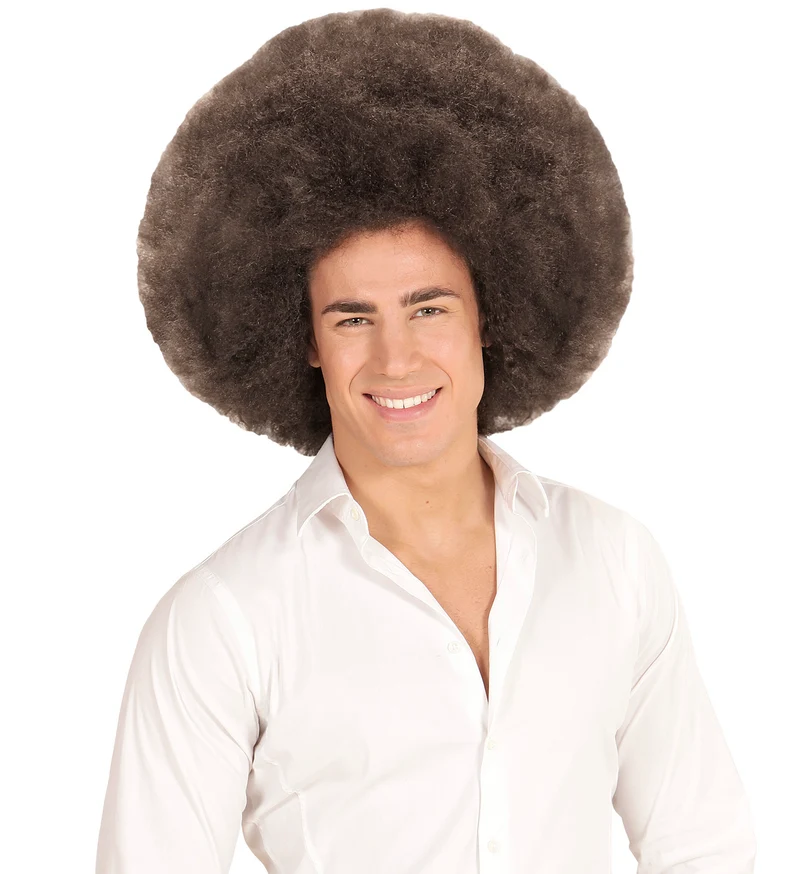Riesen Afro Perücke für Erwachsene | Braun