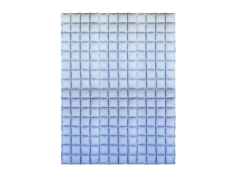 Folienballon Vorhang 72x143 cm | Blau Ombre