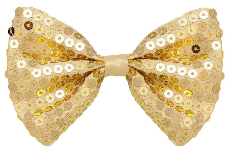 Glitzernde Pailletten Fliege zum Show Disco Party Kostüm - Farbwahl