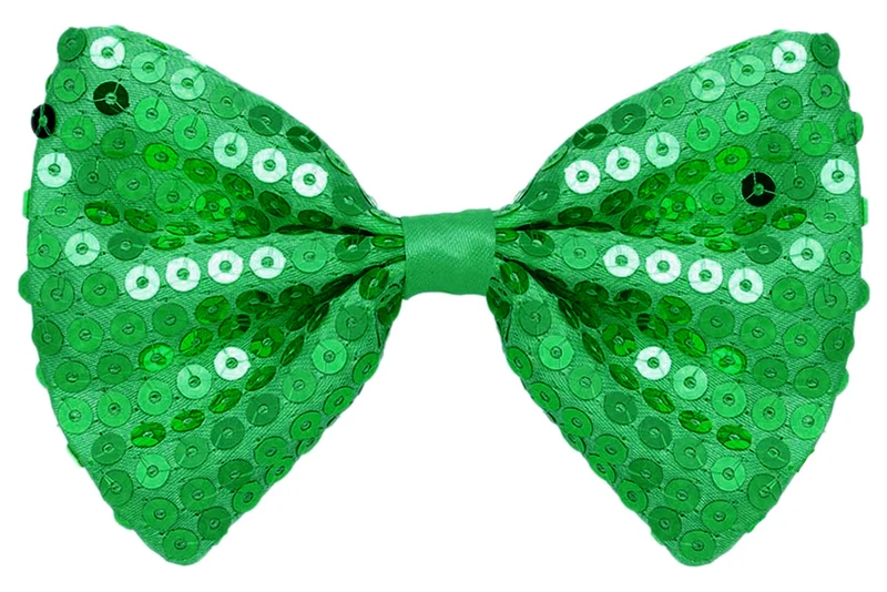 Glitzernde Pailletten Fliege zum Show Disco Party Kostüm - Farbwahl