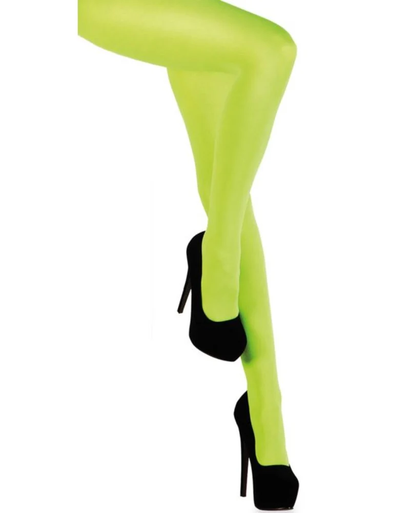 Blickdichte Strumpfhose für Damen 40 DEN | Neon Grün