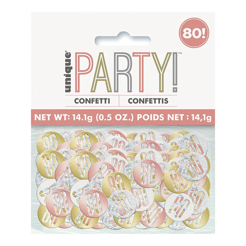 Konfetti Metall Happy Birthday Glitz 14g Rosegold #80