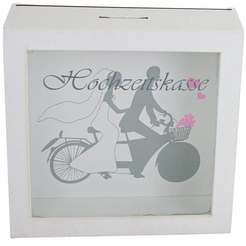 Riffelmacher Spardose "Hochzeitskasse" 08335 | 15 x 15 cm