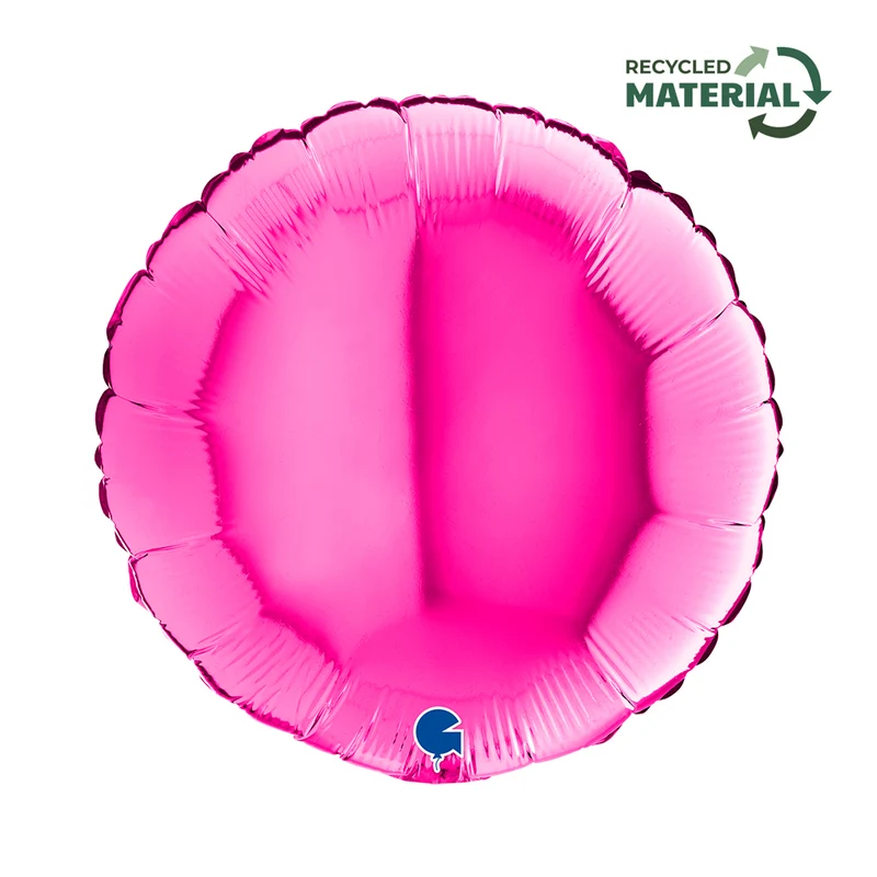 18"/Ø46cm Folienballon Uni | Pink