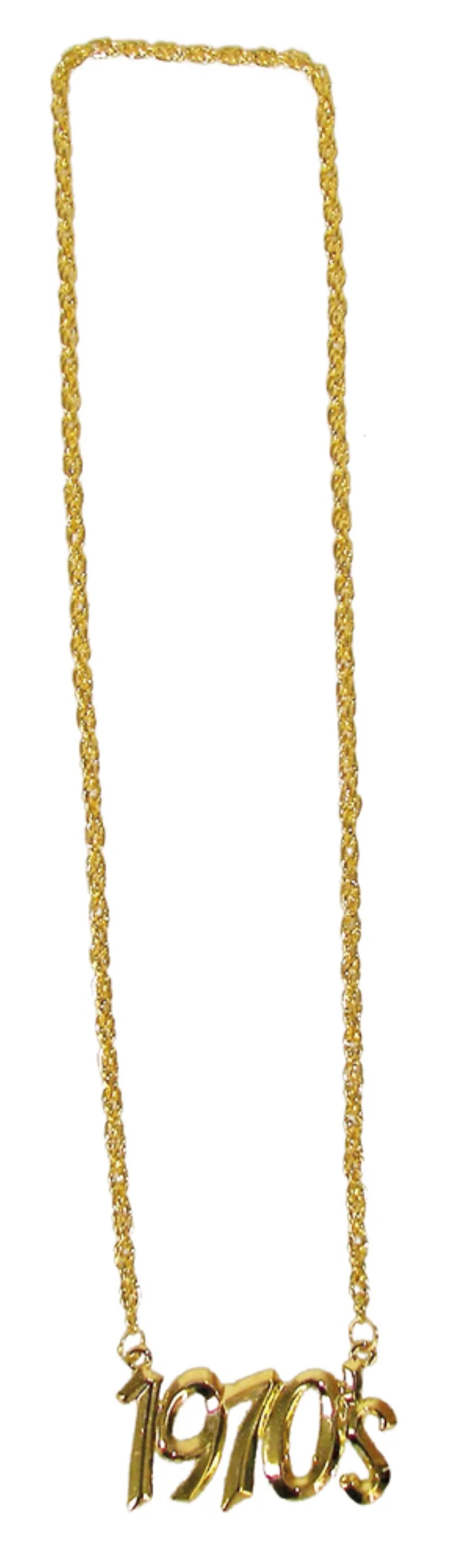 Goldene Halskette mit Jahreszahl 1970