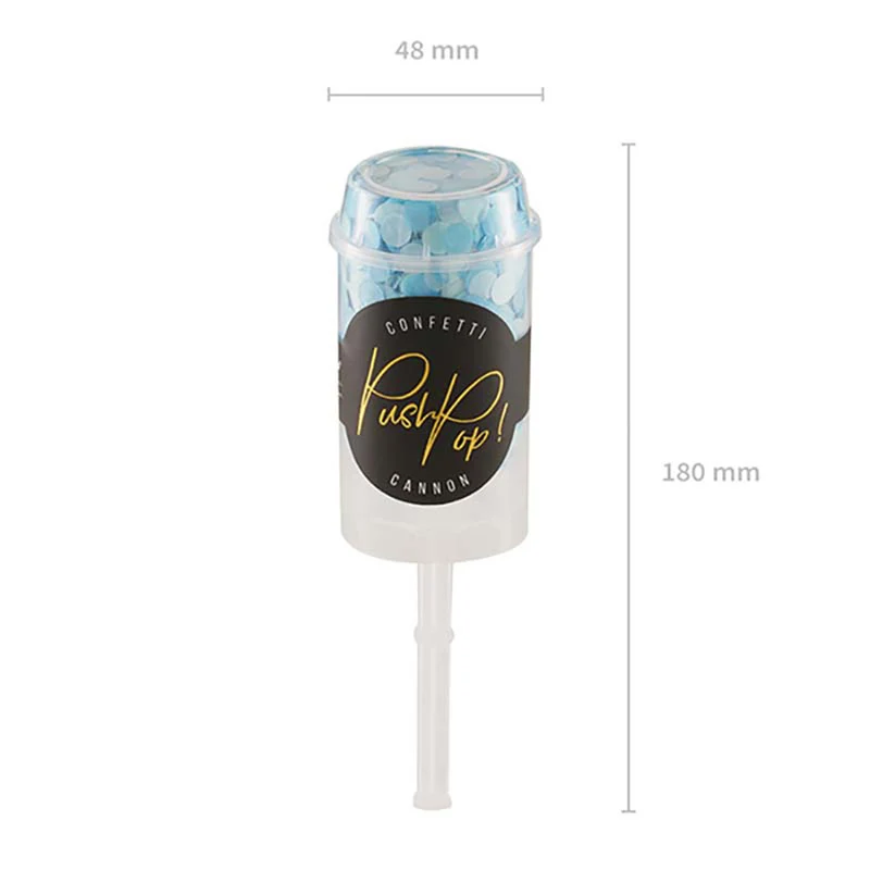 Push-Pop Konfetti Blau Minze