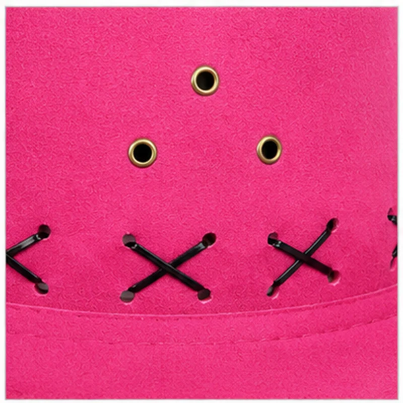 Kinder Cowboyhut mit Ziernähten | Pink | Western Hut