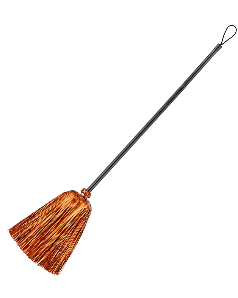 Hexenbesen mit Lametta - 92 cm | Farbauswahl