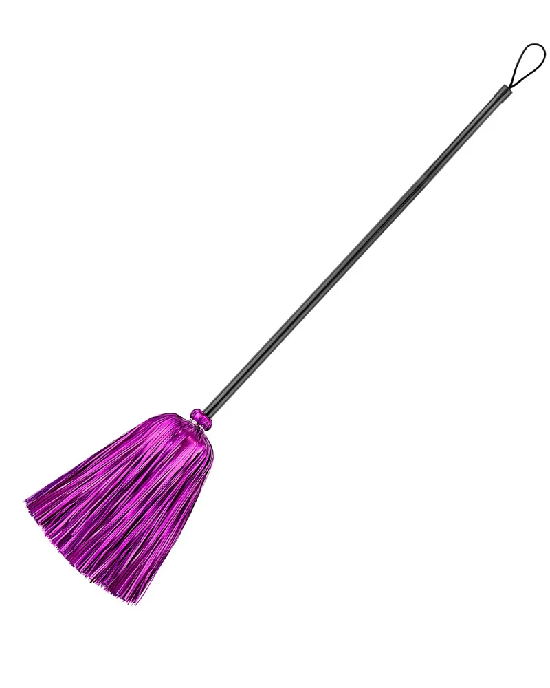 Hexenbesen mit Lametta - 92 cm | Farbauswahl