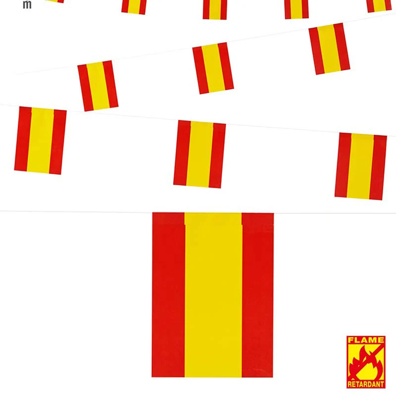 Wimpelkette Flaggen Spanien ca. 6m