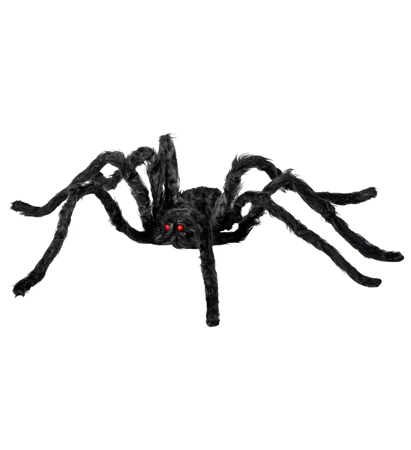 Halloween Dekoration "Riesige Haarige Spinne" - 75 cm | Schwarz