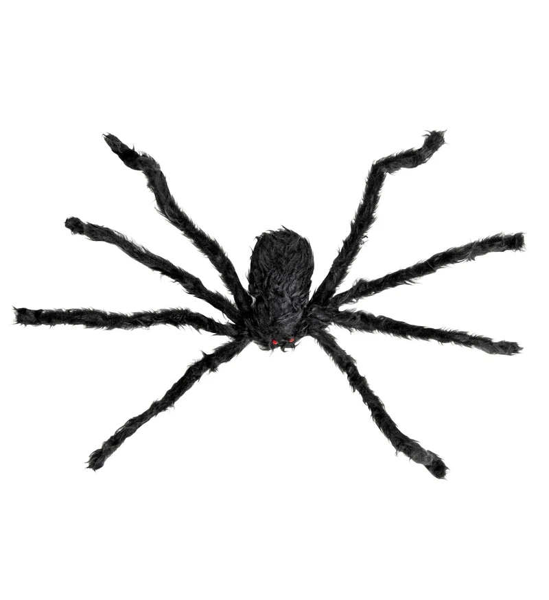 Halloween Dekoration "Riesige Haarige Spinne" - 75 cm | Schwarz