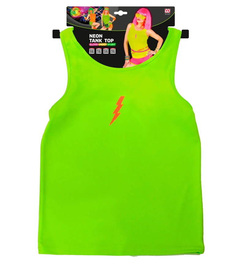 Tank Top | Neon Grün - 80er Jahre Disco Kostüm