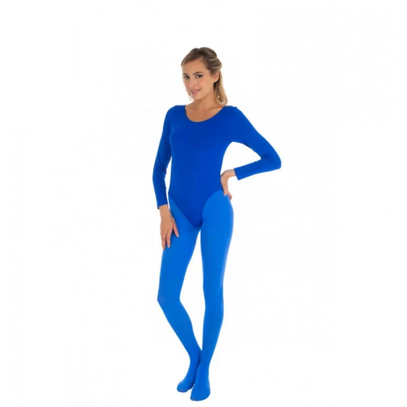 Body Langarm Blau Gr. 36-40