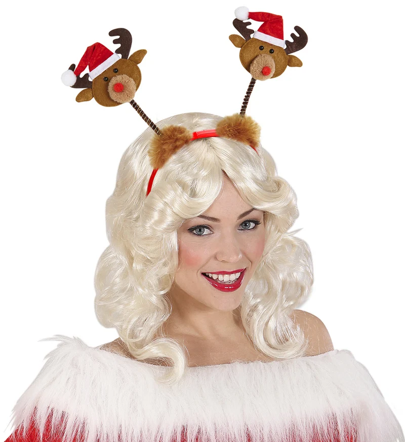 Rentier Haarreif - Zubehör für Weihnachtsfeier und Weihnachtskostüm