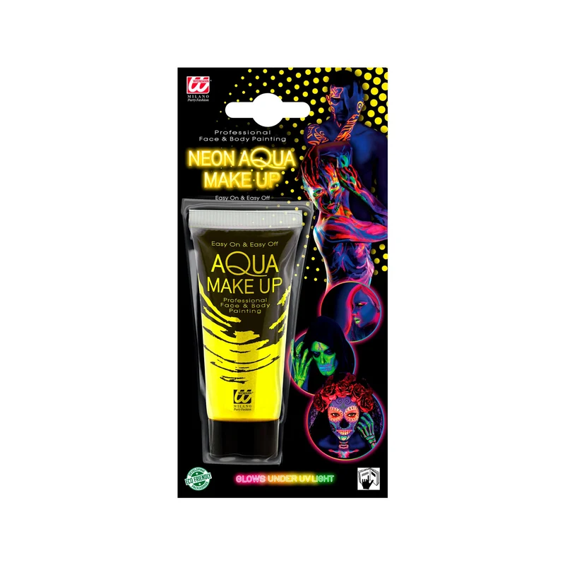 Aqua Make-up - Tube 30 ml | Neon Gelb